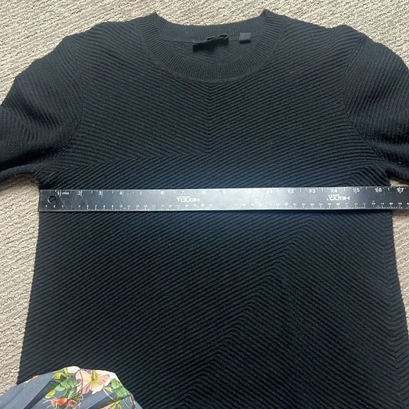 Ted Baker Izitaa Oracle Knit Skater Dress Pleated floral Print Skirt SZ 3 - Picture 8 of 11